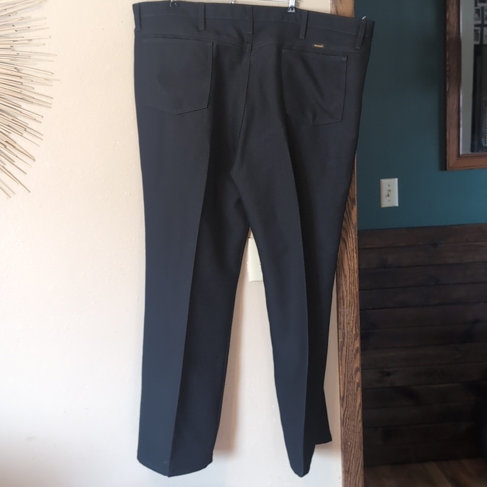 Wrangler 82BK Polyester Wrancher Black Boot Jeans Trousers - Picture 6 of 6